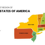 Northeastern United States Map   Free Powerpoint And Google Slides | Map Of Usa North East