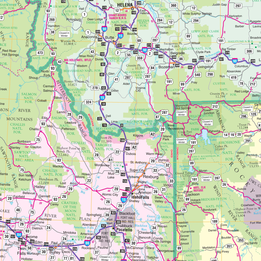 Northwest United States Regional Wall Mapkappa - The Map Shop | Road Map Of Nw Usa