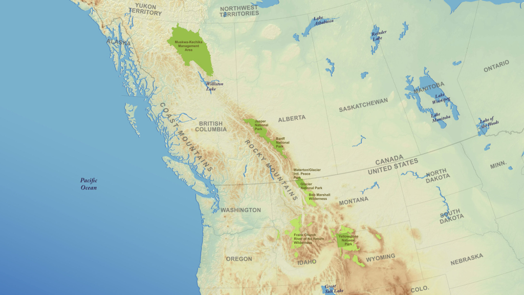 Northwest Us/Western Canada | Red Paw Technologies | Map of Nw USA and Canada