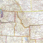 Northwestern United States   Published 1960 | Stanfords | Road Map Of Northwest USA