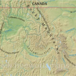 Northwestern Us Physical Map | Map Of North West Usa