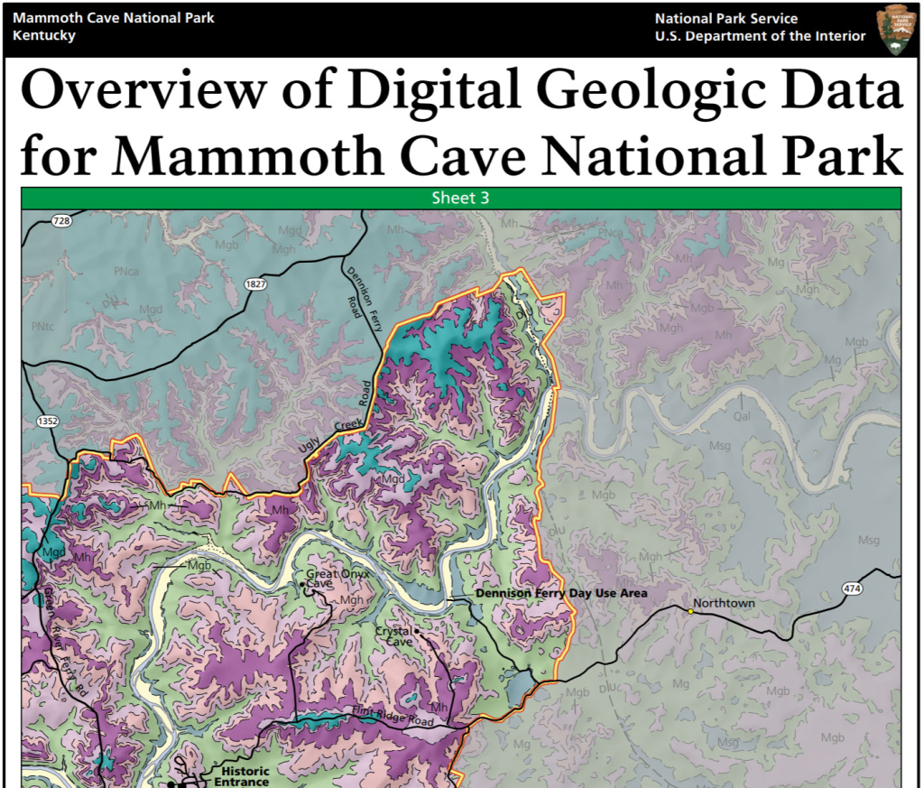 Nps Geodiversity Atlas—Mammoth Cave National Park, Kentucky (U.s. | Map Of Caves In Usa