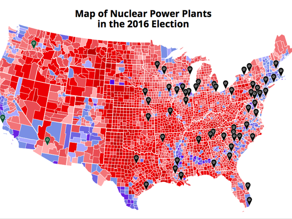 Nuke Industry To Trump: We&amp;#039;Re Your Base | Map of USA Nuclear Power Plants