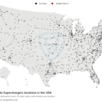 Number Of Tesla Superchargers Locations In The Usa In 2024 | Map Of Tesla Superchargers Usa