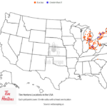 Number Of Tim Hortons Locations In The United States – Web Scrape | Map Of Tim Hortons In USA