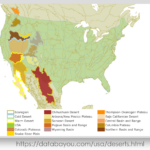 Oc] Deserts Of North America Map : R/Dataisbeautiful | Deserts Of The Usa Map