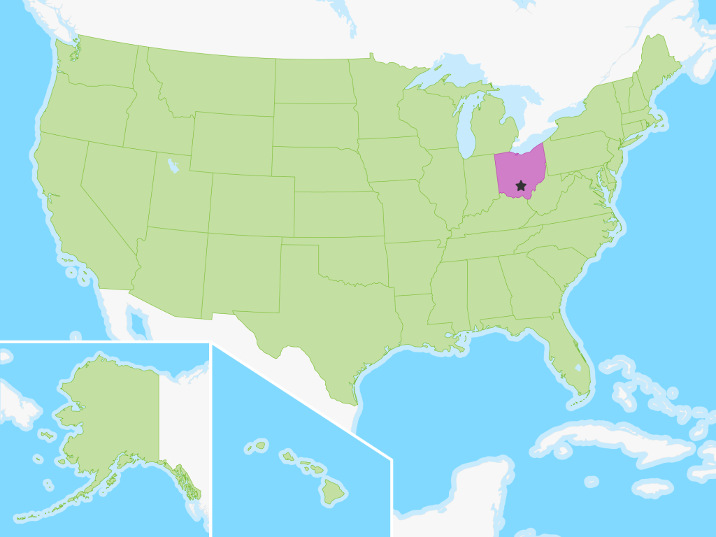 Ohio | Free Study Maps | Columbus Ohio On Map Of Usa