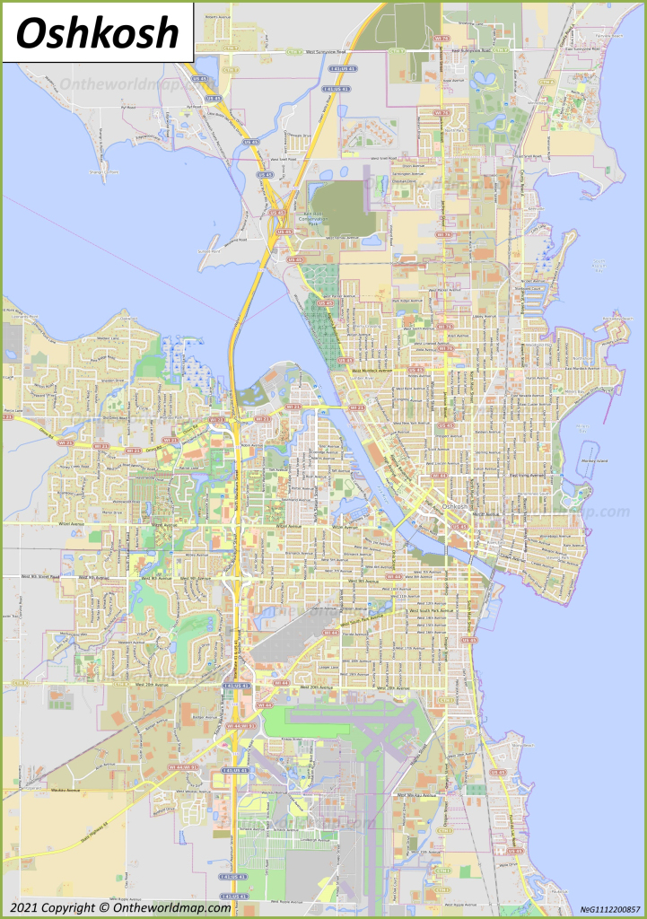 Oshkosh Map | Wisconsin, U.s. | Discover Oshkosh With Detailed Maps | Map of Oshkosh Wisconsin USA
