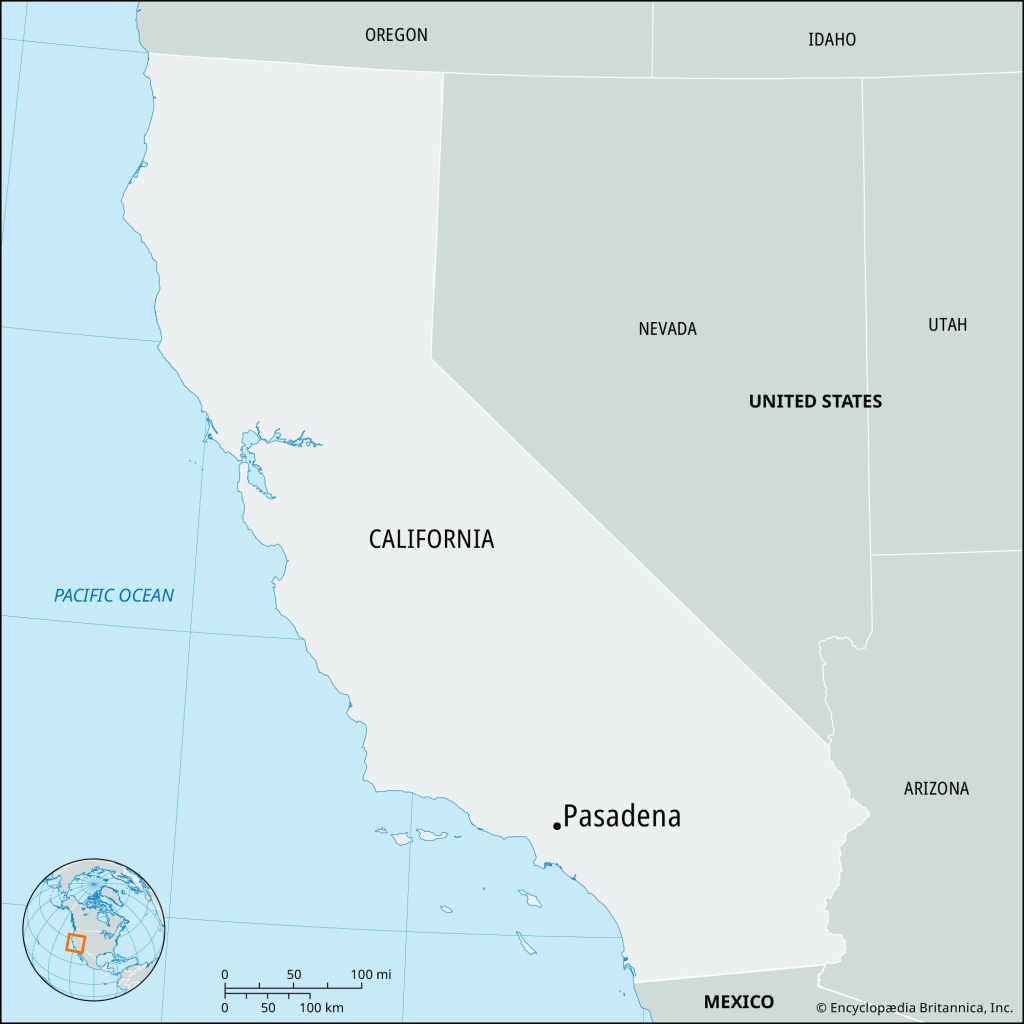 Pasadena | California, Map, History, &amp;amp; Facts | Britannica | Map of Pasadena California USA