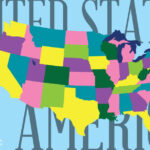 Pattern For United States Montessori Map   Interactive Usa Activity For  Felt Or Paper, 3X5 Ft. Printable   Buy A Craft, Feed A Baby | Printable 3x5 Map Of USA