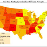 Payday Lenders Vs. Mcdonald'S | Map Of Mcdonald In USA