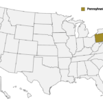 Pennsylvania Counties Map | Mappr | Pennsylvania On The Map Of USA