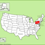 Pennsylvania Location On The U.s. Map   Ontheworldmap | Pennsylvania On The Map Of USA