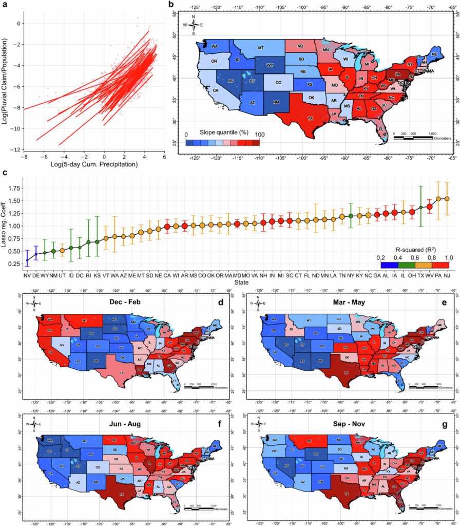 Pluvial Flood Impacts And Policyholder Responses Throughout The | Fema Navy Flood Map of USA
