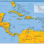 Political Map Of Central America And The Caribbean   Nations | Map Of USA And Caribbean Islands