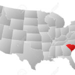 Political Map Of United States With The Several States Where South | Map Of Usa Showing South Carolina