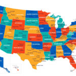 Political Map Of Usa (Colored State Map) | Mappr | Map Of USA And Major Cities
