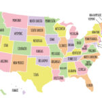 Political Map Of Usa (Colored State Map) | Mappr | Map Of USA With Labeled States