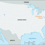 Potomac River | Maryland, Virginia, Washington Dc, & Map | Britannica | Potomac River On Map Of USA