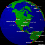 Primap World Maps | Map Of USA On Globe