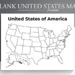 Printable Blank Us Map. Educational Map For Kids. Usa Coloring | Blank State Map Of Usa Printable