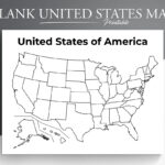 Printable Blank Us Map. Educational Map For Kids. Usa Coloring | Printable Blind Map Of Usa