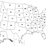 Printable Line Maps | Pvmaps | Map Of Usa With Abbreviations