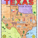 Printable Map Of Texas For Kids With Cities And Landmarks To Color | Map Of Texas Usa Printable