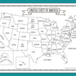 Printable Map Of The United States | Mrs. Merry | Map Of USA For Kids Printable