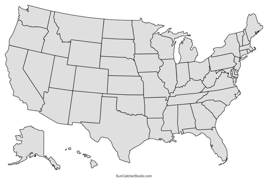 Printable Us Maps With States (Usa, United States, America) – Free | Map of the USA Template