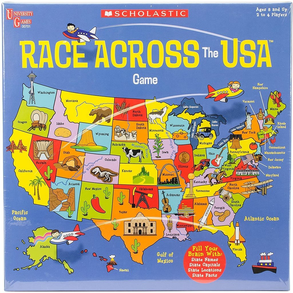Race Across Usa Game - The Toy Store | Map of the USA Game