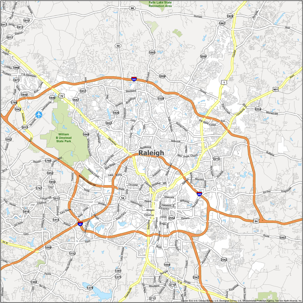 Raleigh Nc Map, North Carolina - Gis Geography | Map Of Cary North Carolina Usa