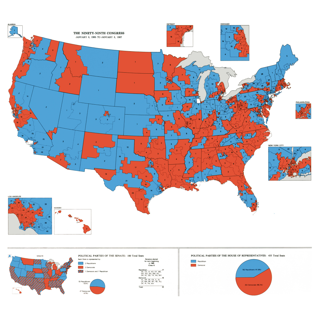 Red Map, Blue Map | National Endowment For The Humanities | Political Map of USA Red and Blue States