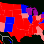 Red States And Blue States   Wikipedia | Political Map Of USA Red And Blue States