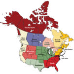 Regions Of The United States And Canada | Map Of Northwest Usa And South West Canada