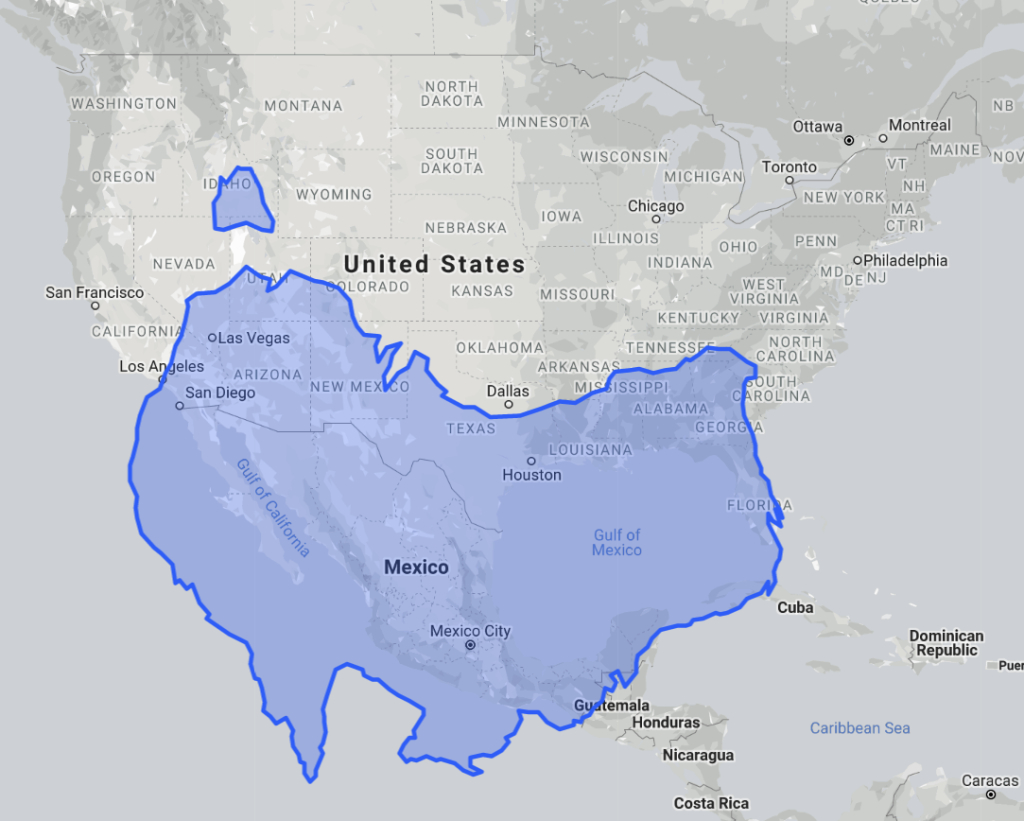 Relative Latitude Of Australia Compared To North And Central | Map Of Australia Over Usa