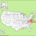 Richmond Location On The U.s. Map   Ontheworldmap | Map Of Richmond Virginia Usa