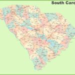 Road Map Of South Carolina With Cities   Ontheworldmap | Road Map Of South Carolina USA