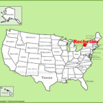 Rochester Location On The U.s. Map   Ontheworldmap | Map Of Rochester New York Usa