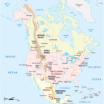 Rocky Mountains Karte Von Nordamerika Lizenzfreier Vektor | Map Of Rocky Mountains In USA