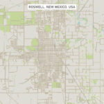 Roswell New Mexico Us City Street Mapfrank Ramspott | Map Of Roswell New Mexico Usa