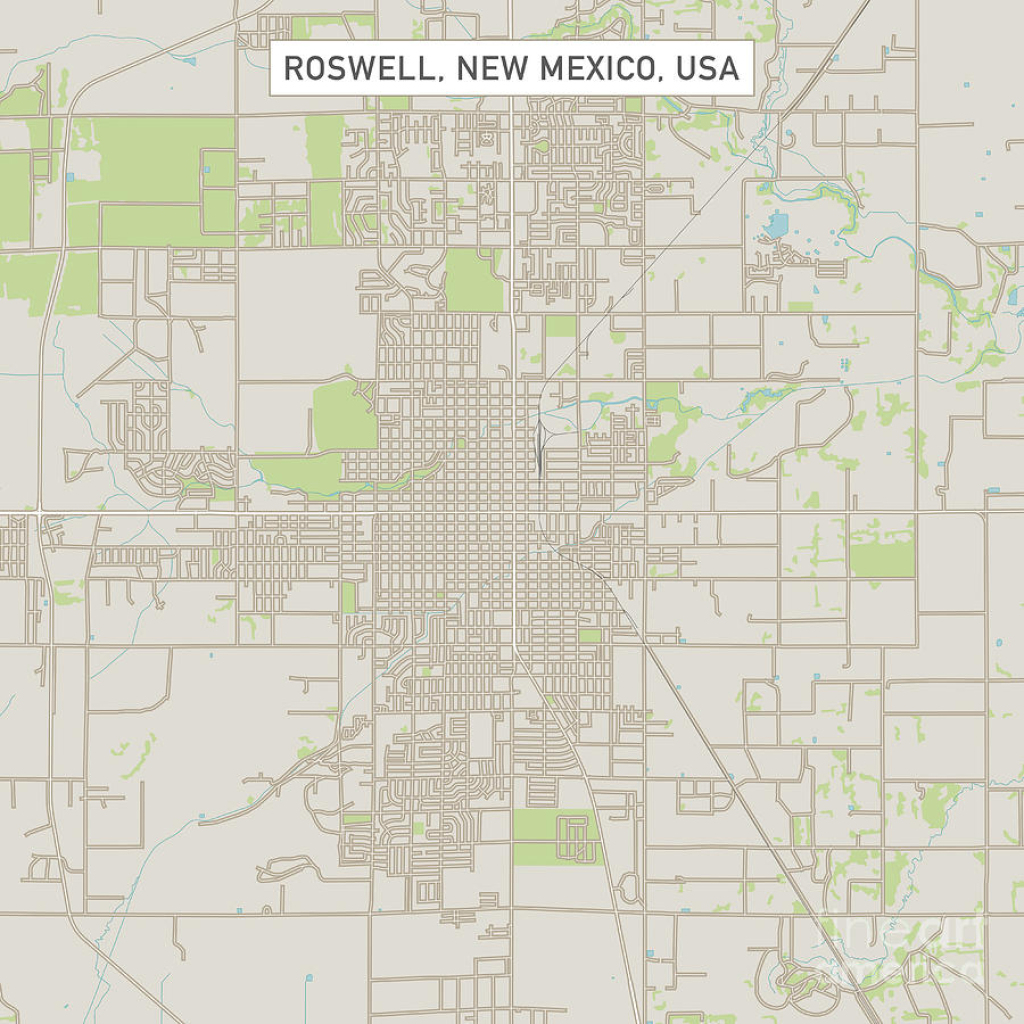 Roswell New Mexico Us City Street Mapfrank Ramspott | Map Of Roswell New Mexico Usa