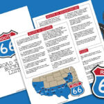 Route 66 Activities Bucket List + Printable | Free Printable Map Of Route 66 USA