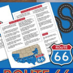 Route 66 Activities Bucket List + Printable Planner | Free Printable Map Of Route 66 Usa