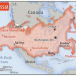 Russia Vs Usa Size Comparison : R/Mapporn | Map Of USA And Russia
