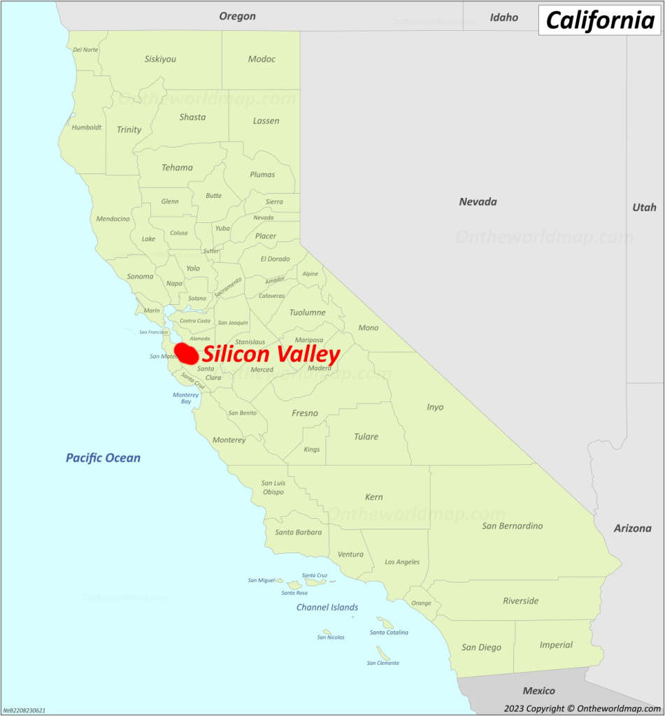 Silicon Valley Map | California, U.s. | Detailed Maps Of Silicon | Silicon Valley On Map Of Usa