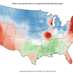 Soda Vs Pop Vs Coke Us Heat Map : R/Mapporn | Map Of Usa By What They Call Soda Coke Pop