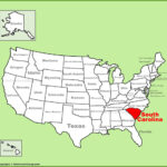 South Carolina Location On The U.s. Map   Ontheworldmap | South Carolina On Map Of USA