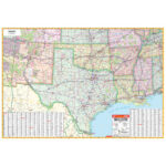 South Central United States Regional Wall Mapkappa   The Map Shop | Map Of South Central Usa
