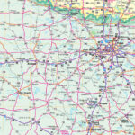 South Central United States Regional Wall Mapkappa   The Map Shop | Road Map Of South Central USA